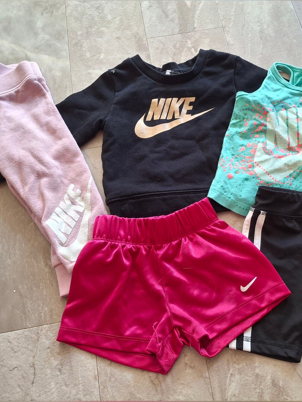 Nike Girls' Pink Athletic Shorts - Bright Pink
